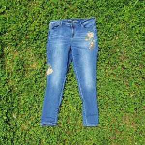 Old Navy Embroidered Mid-Rise Jeans